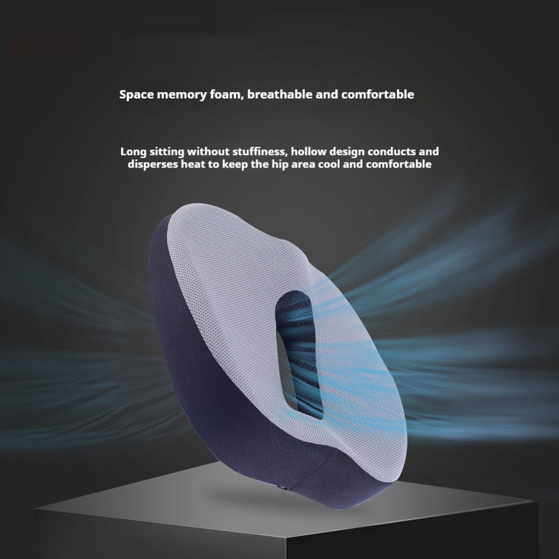ErgoVue Contour memory foam support in use at a home office desk